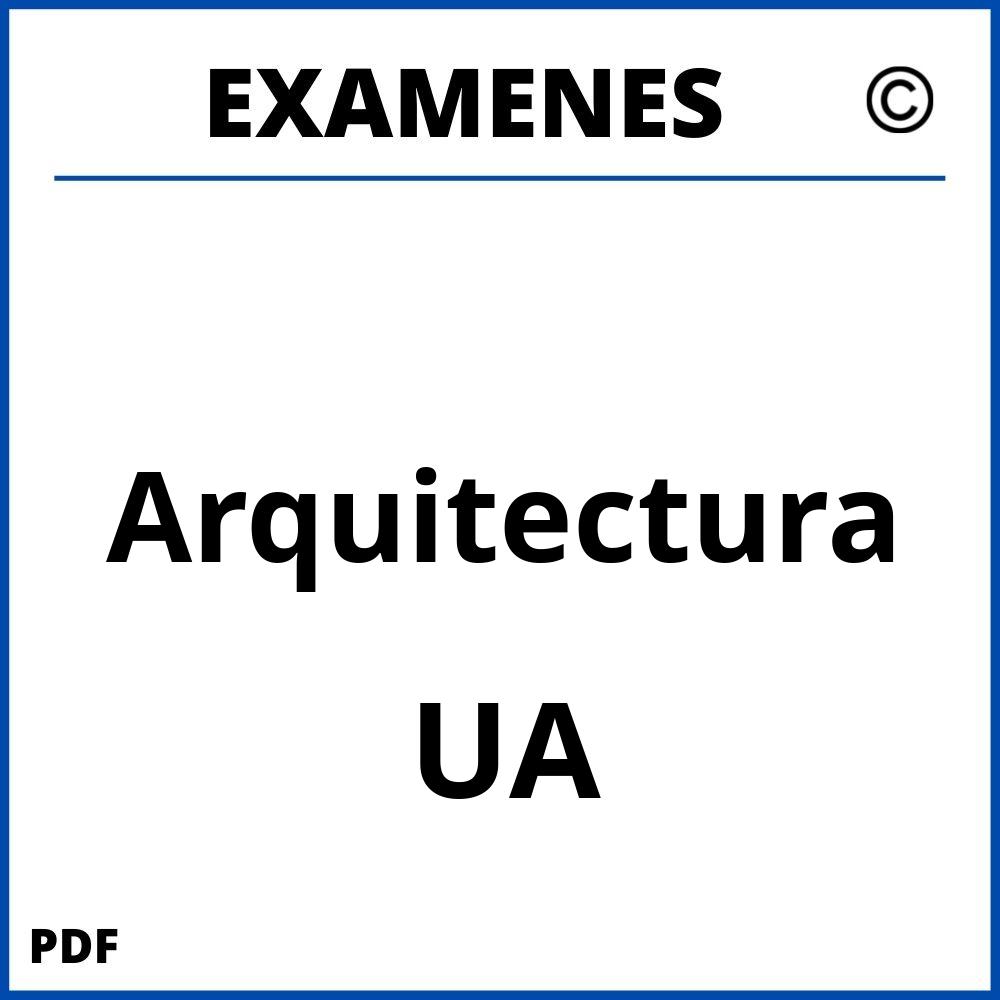 Examenes UA Universidad de Alicante