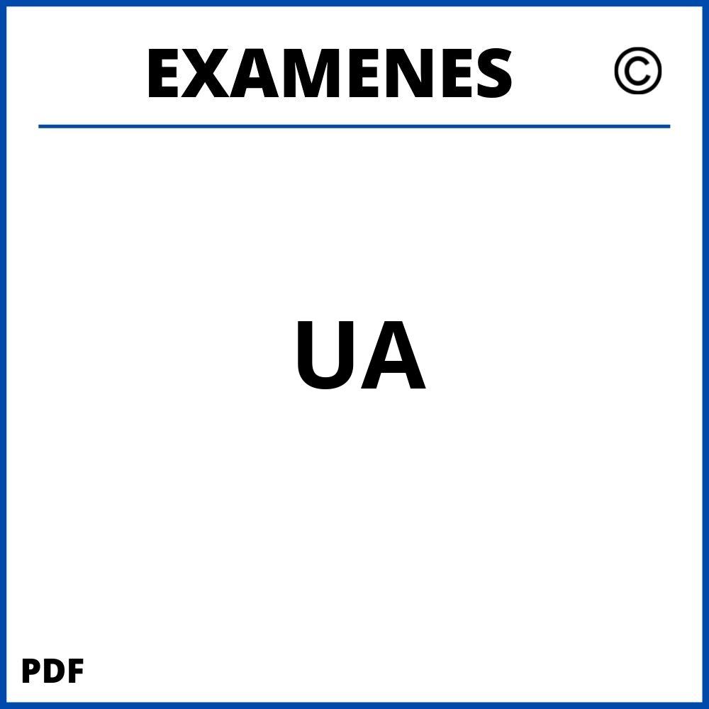 Examenes UA Universidad de Alicante