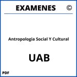 Examenes Antropologia Social Y Cultural UAB