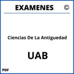 Examenes Ciencias De La Antiguedad UAB