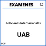 Examenes Relaciones Internacionales UAB