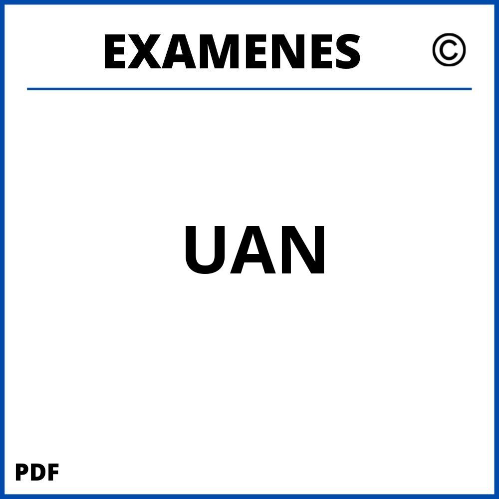 Examenes UAN Universidad Antonio de Nebrija