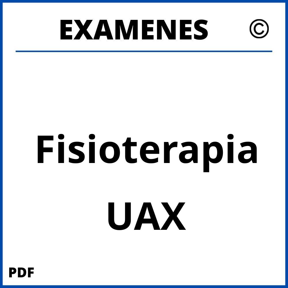 Examenes UAX Universidad Alfonso X El Sabio