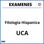 Examenes Filologia Hispanica UCA