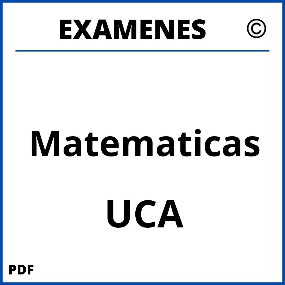 Examenes UCA Universidad de Cadiz