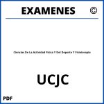 Examenes Ciencias De La Actividad Fisica Y Del Deporte Y Fisioterapia UCJC