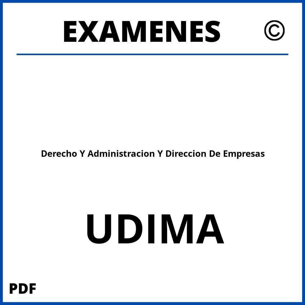 Examenes UDIMA Universidad a Distancia de Madrid