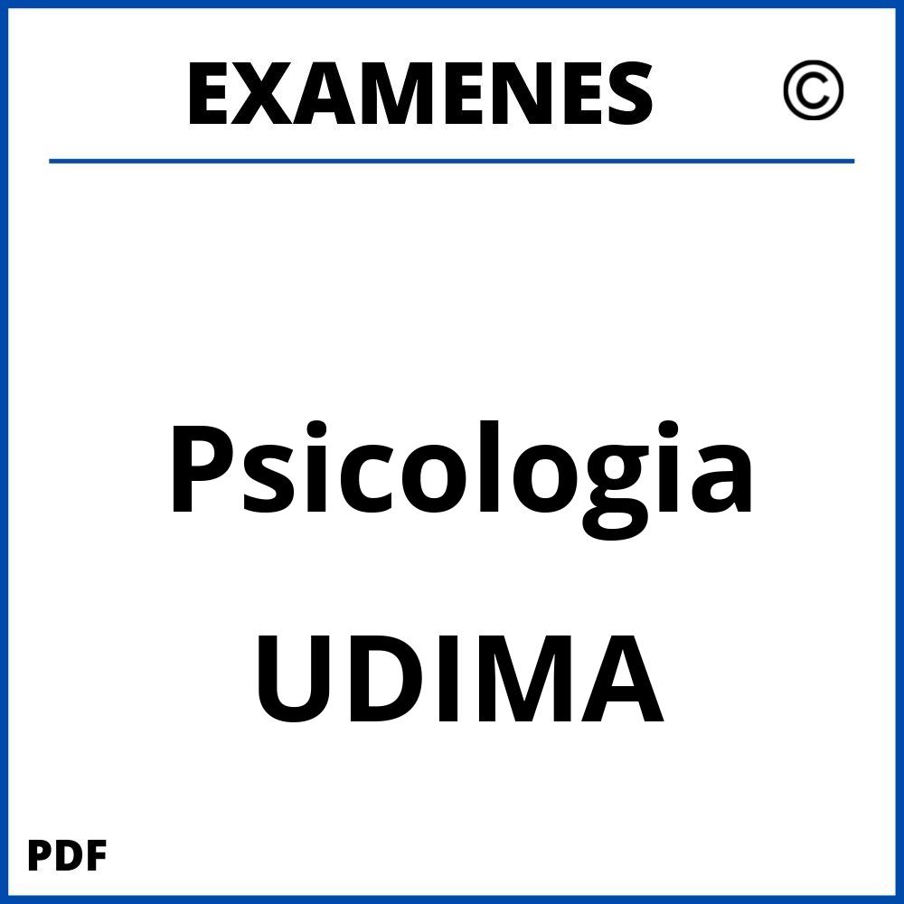 Examenes Psicologia UDIMA