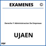 Examenes Derecho Y Administracion De Empresas UJAEN