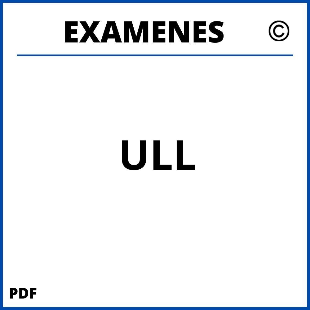Examenes ULL Universidad de La Laguna