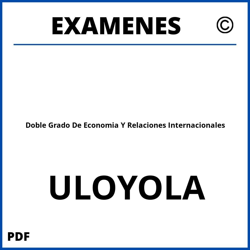 Examenes ULOYOLA Universidad Loyola