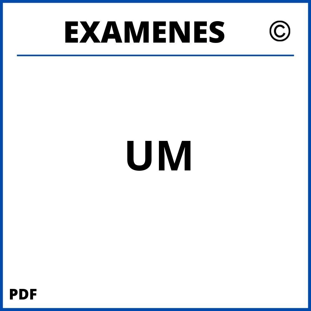 Examenes UM Universidad de Murcia