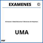 Examenes Economia Y Administracion Y Direccion De Empresas UMA