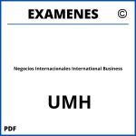 Examenes Negocios Internacionales International Business UMH