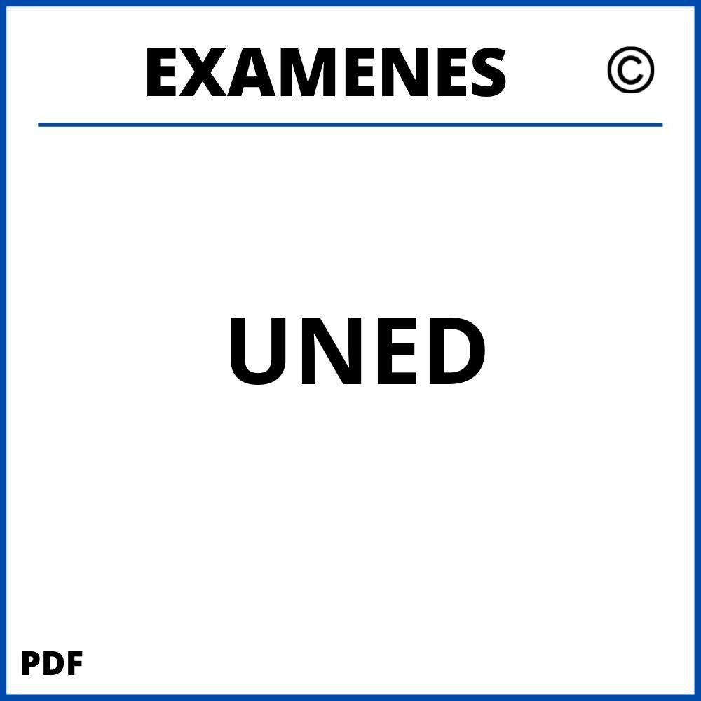 Examenes UNED Universidad Nacional de Educacion a Distancia