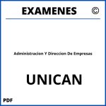 Examenes Administracion Y Direccion De Empresas UNICAN