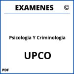 Examenes Psicologia Y Criminologia UPCO