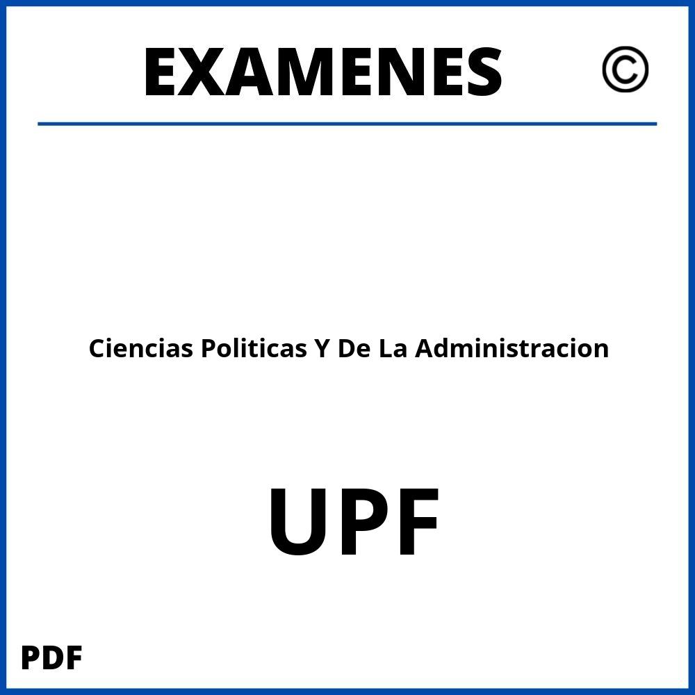 Examenes Ciencias Politicas Y De La Administracion UPF