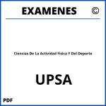 Examenes Ciencias De La Actividad Fisica Y Del Deporte UPSA