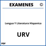 Examenes Lengua Y Literatura Hispanica URV