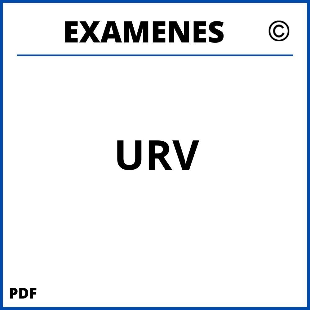 Examenes URV Universidad Rovira i Virgili