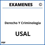 Examenes Derecho Y Criminologia USAL