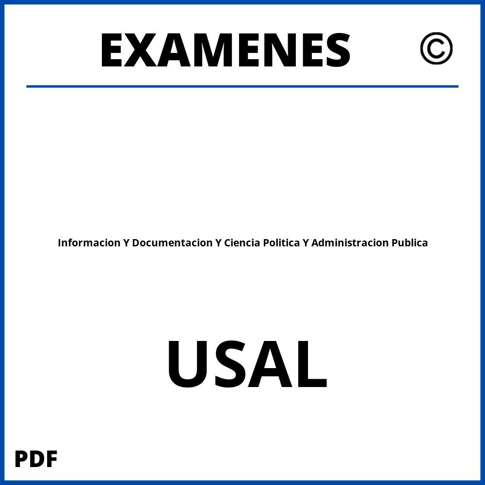 Examenes USAL Universidad de Salamanca
