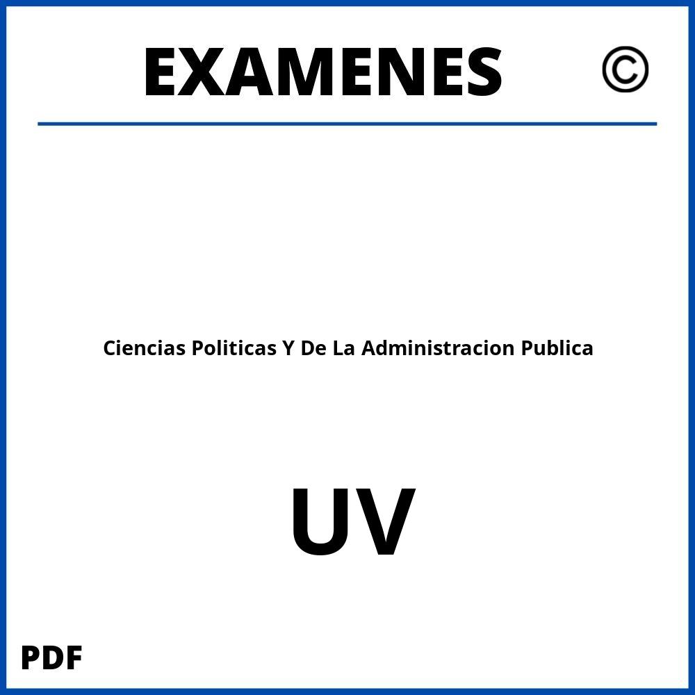 Examenes UV Universidad de Valencia