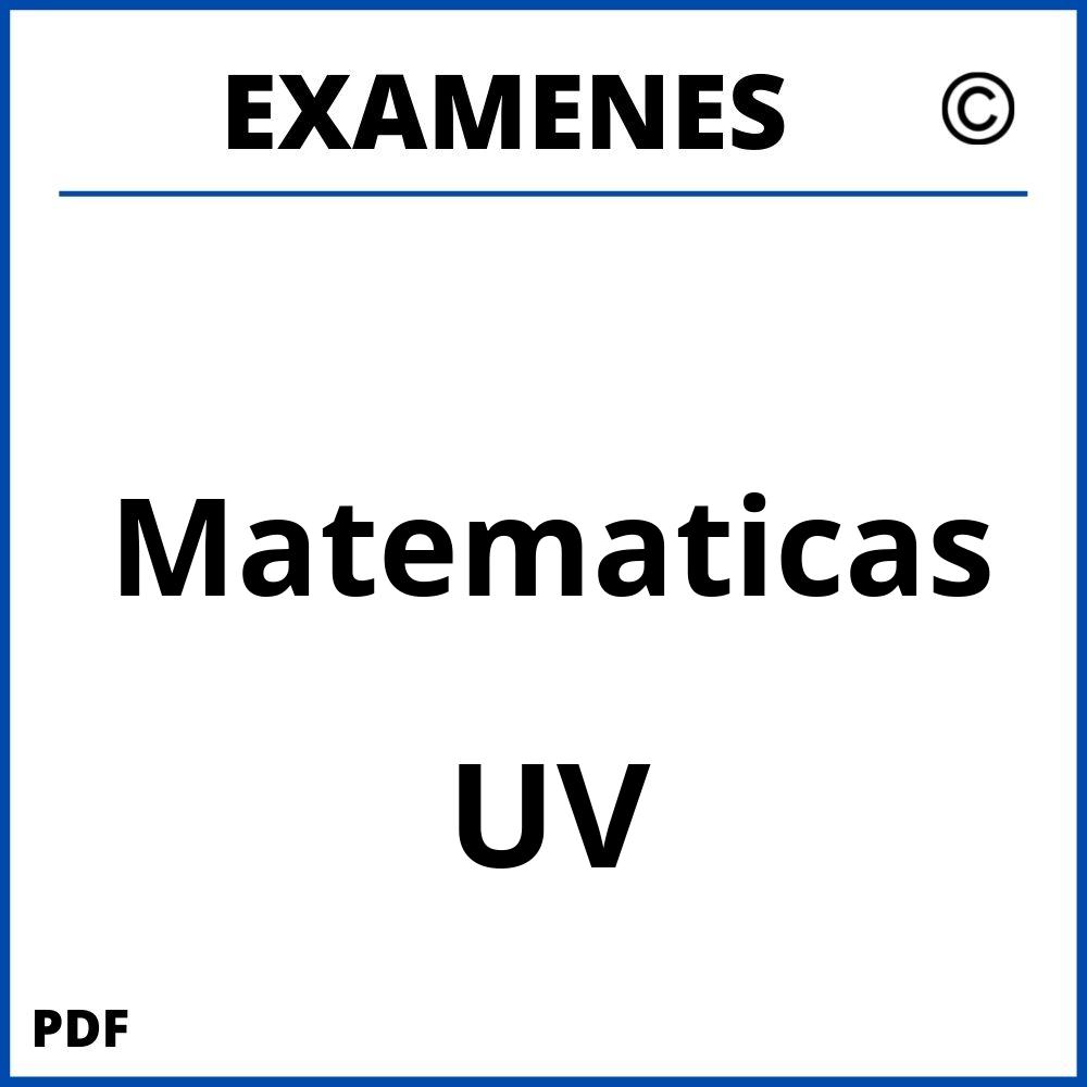 Examenes UV Universidad de Valencia