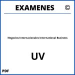 Examenes Negocios Internacionales International Business UV