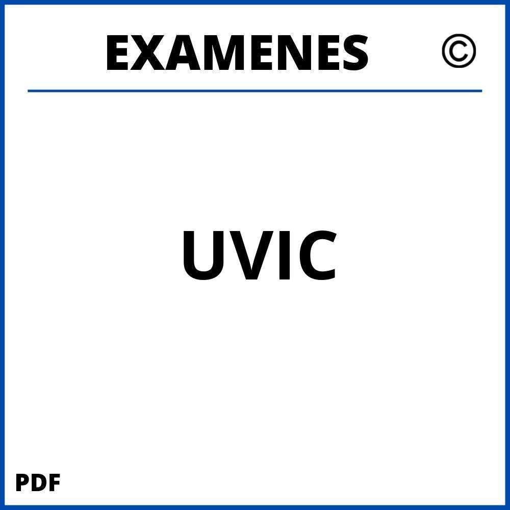 Examenes UVIC Universidad Central de Catalunya