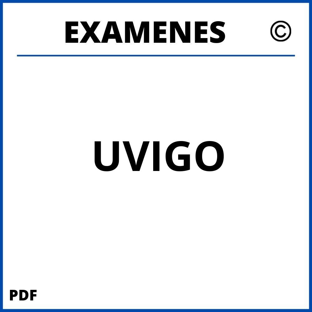Examenes UVIGO Universidad de Vigo